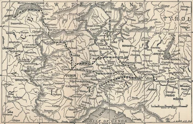 Map of the Marengo Campaign, 1800