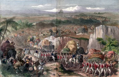 March of Troops in India, 1848