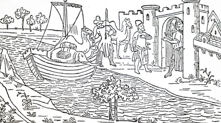 Marco Polo and His Uncles Arrive at Hormuz