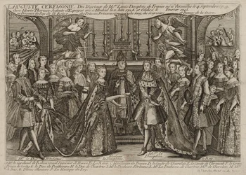 Marriage of Louis, Dauphin of France to Marie Thérèse Raphaëlle, Infanta of Spain in 1745 at Versailles