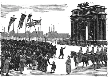 Massacre At Narva Gate in St. Petersburg, before 1925