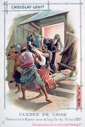 Massacre in the Russian Mission of Tong-Tin-An, Boxer Rebellion, China