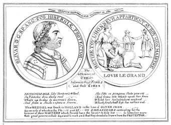 Medal from the Time of Oliver Cromwell