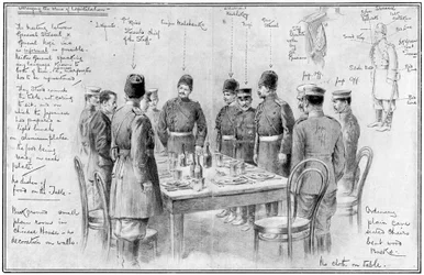 Meeting of opposing Generals, Russo-Japanese War