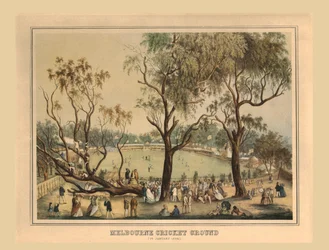 Melbourne Cricket Ground, 1st January 1864