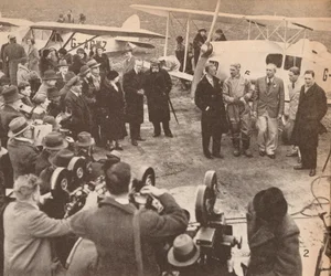 Members of the Expedition at Heston Airport, February 17, 1933, just before leaving for India