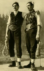 Men in traditional dress, Mühlviertel, Upper Austria