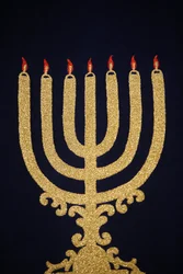 Menorah in Stadttempel Synagogue, Vienna, Austria