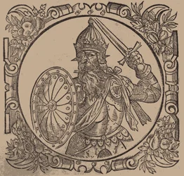 Mindaugas, King of Lithuania From: Sarmatiae Europeae desscriprio... by A. Guagnini, 1578