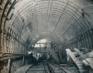 Modern Emulation of Piranesi: No. 3 Escalator Tunnel at Piccadilly Circus Station