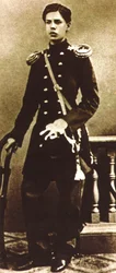 Modest Mussorgsky, Russian composer, as a young man, late 1850s