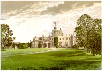 Moreton Hall, Cheshire, home of the Ackers family, c. 1880