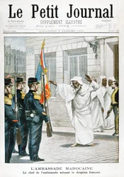 Moroccan Embassy, The Chief Ambassador Saluting the French Flag
