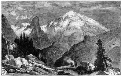 Mount Shasta, northern peak of the Sierra Nevada, California, USA
