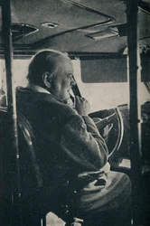Mr. Churchill with the R.A.F. - at the controls of the flying boat Berwick