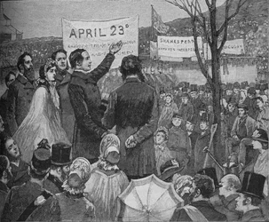 Mr Phelps Planting The Shakespeare Oak on Primrose Hill, London