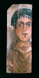 Mummy portrait, 90-110 AD