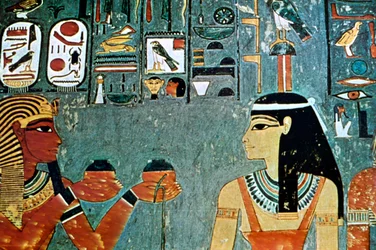 Mural from the Tombs of the Nobles, Thebes, Luxor, Egypt