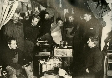 Music in the Hut, c1908, 1909