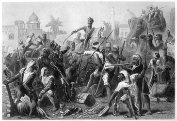 Mutinous Sepoys Dividing Spoils, 1857