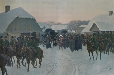 Napoleon Leaving The French Army At Smorgoni, 1812
