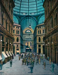 Interior of Galleria Umberto I