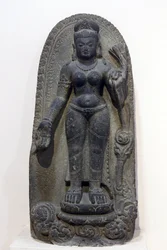 National Museum of India, Delhi. Tara. Pala, 8th century A.D., Bihar. Stone. India.