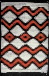 Navajo blanket, North American Indian, 19th century