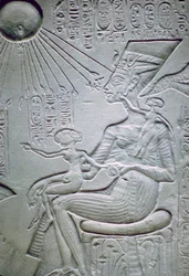 Nefertiti and two of her daughters