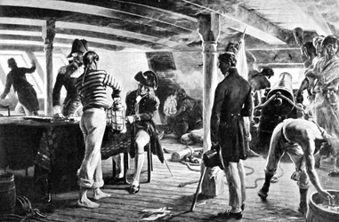 Nelson Sealing His Historic Message at Copenhagen