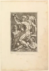Neptune Seated Blowing a Conch Shell