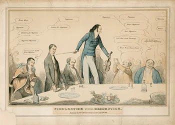 Niccolo Paganini - caricature