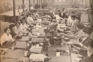 Nimble Assistants at the military post office in London, which dealt with the huge quantity of mail