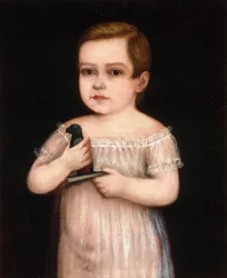 Child with Toy Parrot