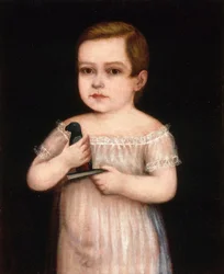 Boy with Toy Parrot