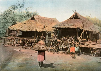 Papua New Guinea. Karapuna. Native Village