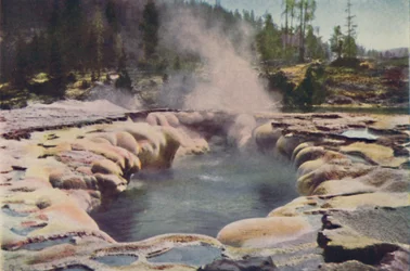 Oblong Geyser, Yellowstone Park