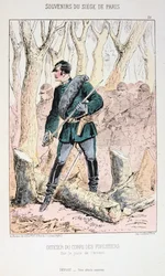 Officer of the Corps of Foresters, Siege of Paris, Franco-Prussian War, 1870-1871