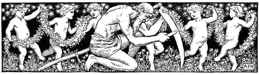 Old Father Time Sharpening His Scythe
