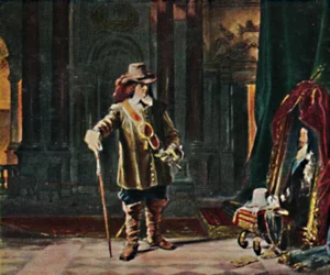 Oliver Cromwell 1599-1658 - Painting by Schrader, 1934