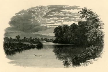 On the Avon. Strensham Reach, c1890