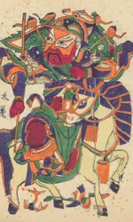 One hundred thirty-five woodblock prints including New Year