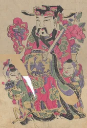 One hundred thirty-five woodblock prints including New Year
