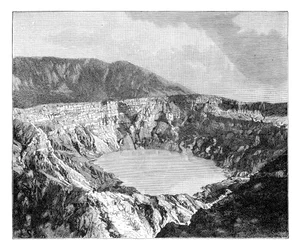 One of the Three Craters of Poas, c1890