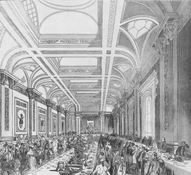 Opening of the Third Royal Exchange, Banquet in Subscription Room