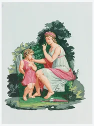 Ornament, Venus Admonishing Cupid