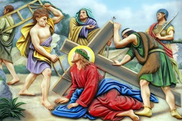 Way of the Cross, Station 7: Jesus Falls for the Second Time, Our Lady of Fatima Church, Ho Chi Minh City, Vietnam