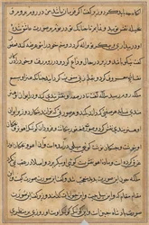 Page from Tales of a Parrot Tuti-nama: text page, c. 1560
