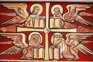 Painting in Lome Cathedral: Evangelists, Lome, Togo