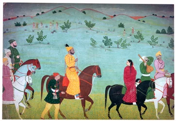 Painting of Mian Mukund Dev of Jasrota, 18th Century